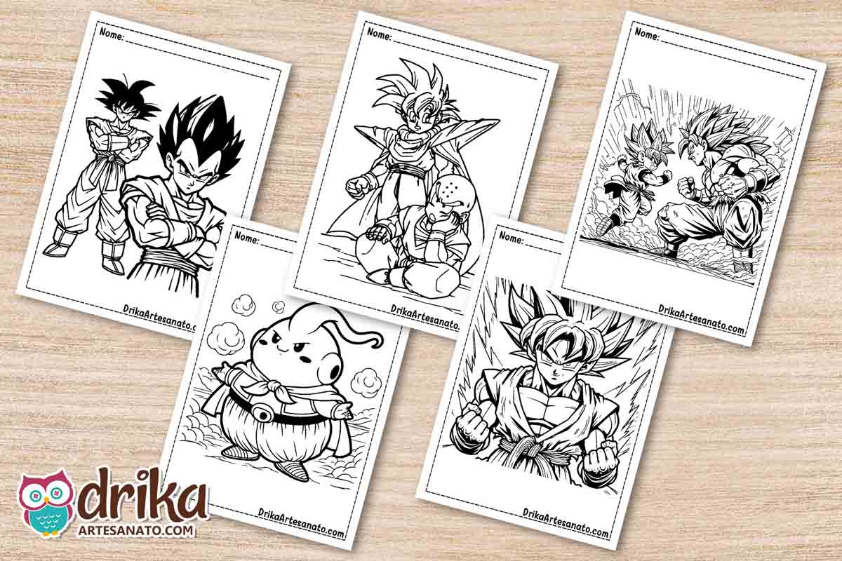 Desenhos do Goku Instinto Superior para Imprimir e Pintar