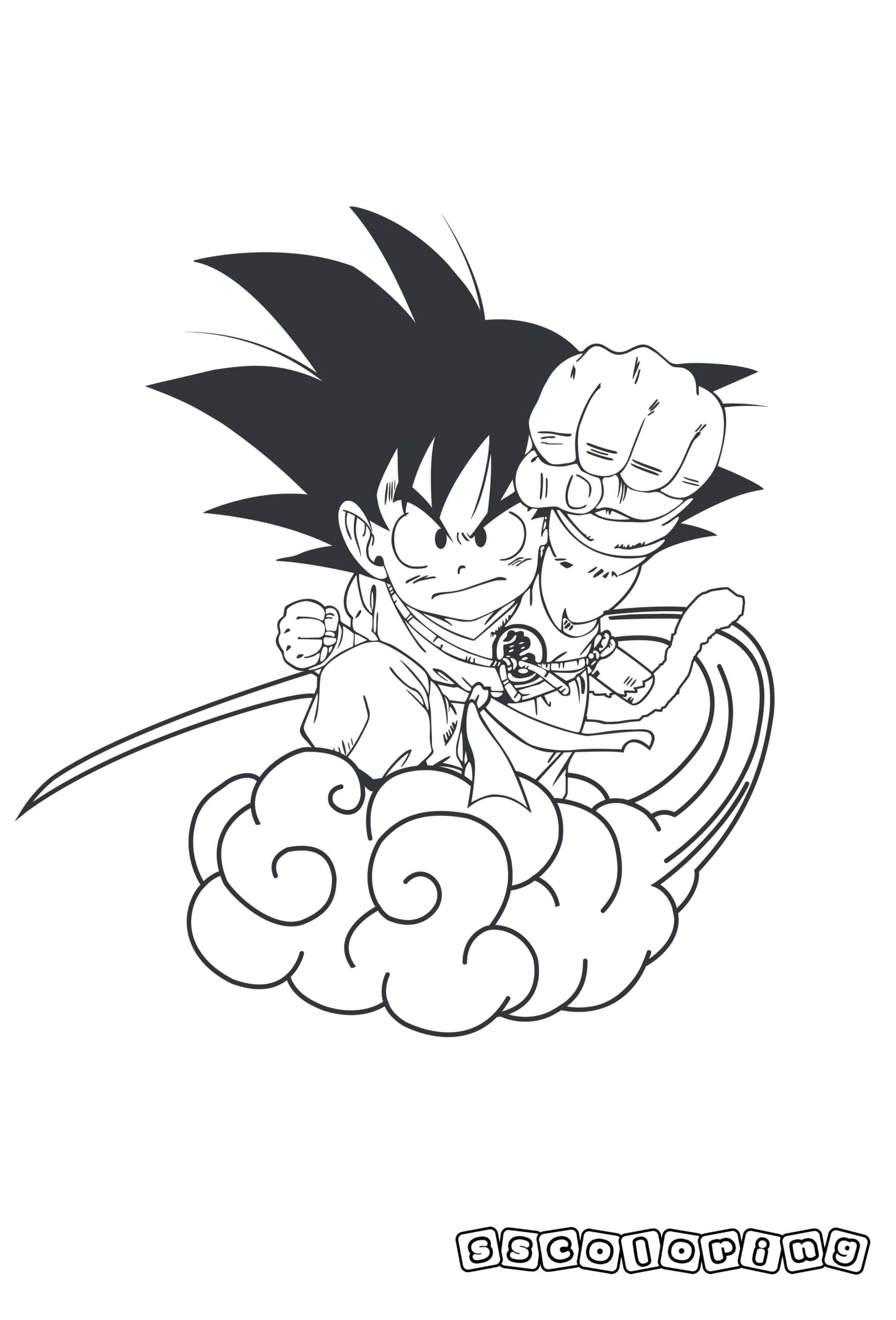 Desenhos do Goku Instinto Superior para Imprimir e Pintar