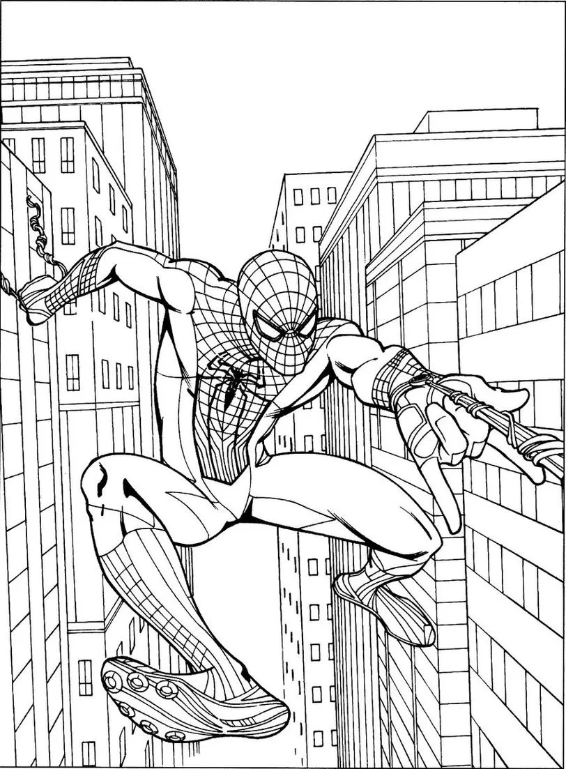 Atividades com Homem-Aranha: Desenhos para crianças pequenas