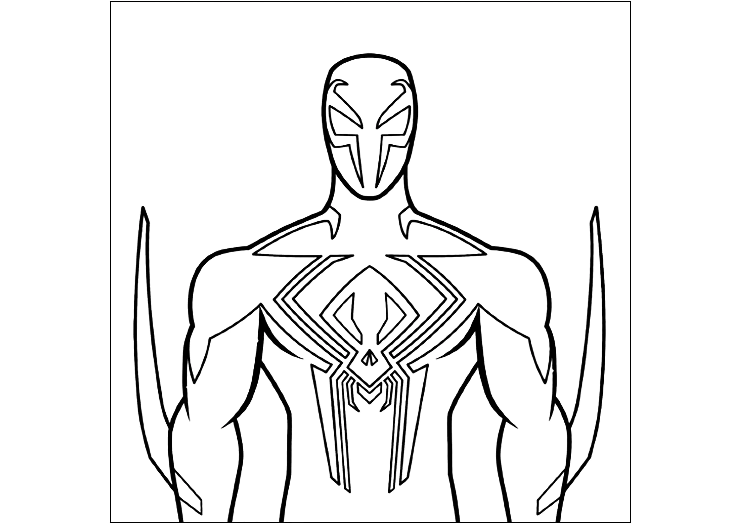 desenho homem aranha para colorir