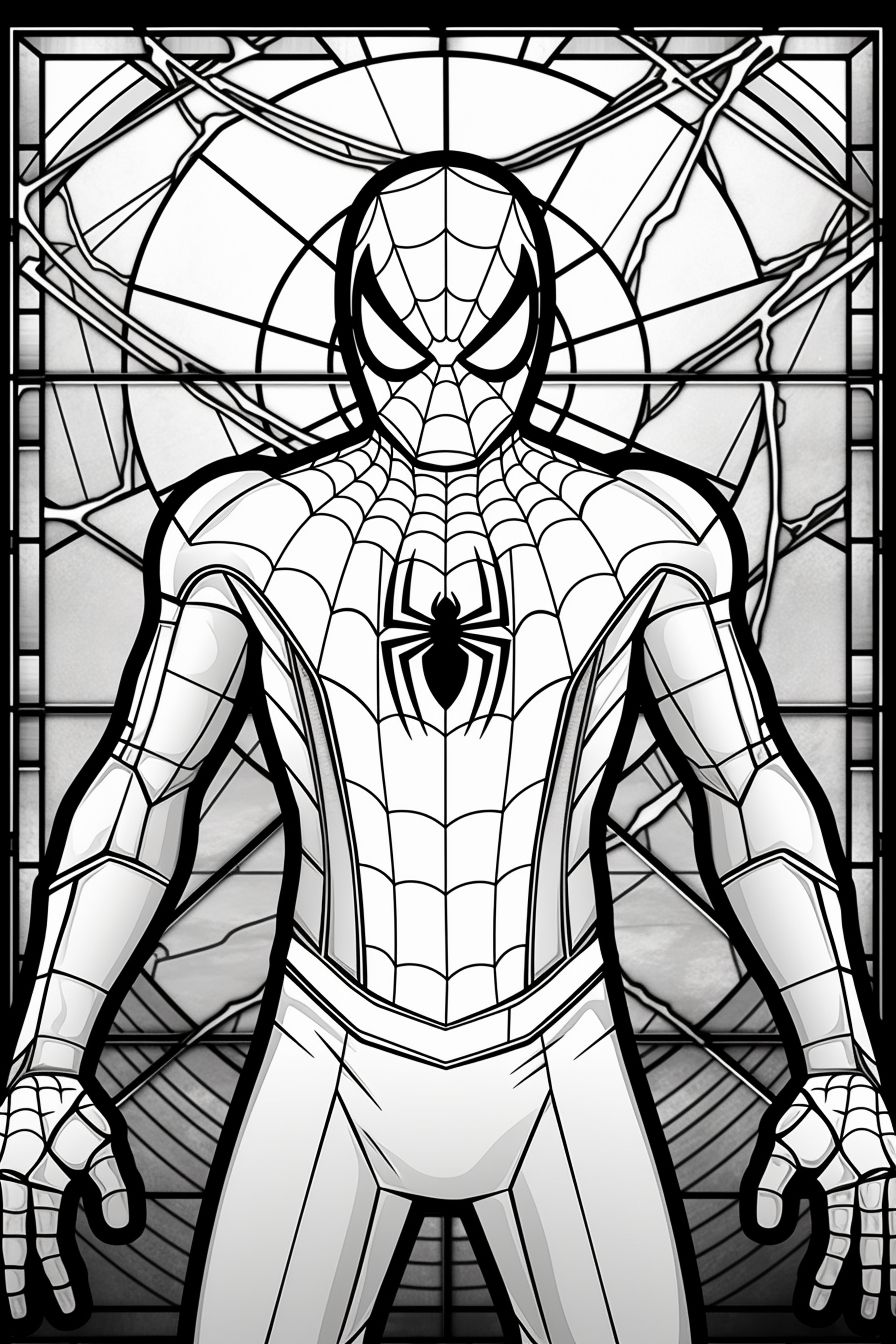 desenho homem aranha para colorir