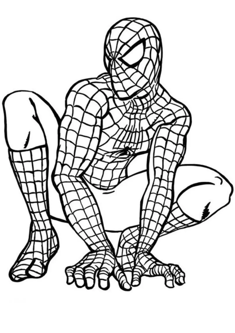desenho homem aranha para imprimir