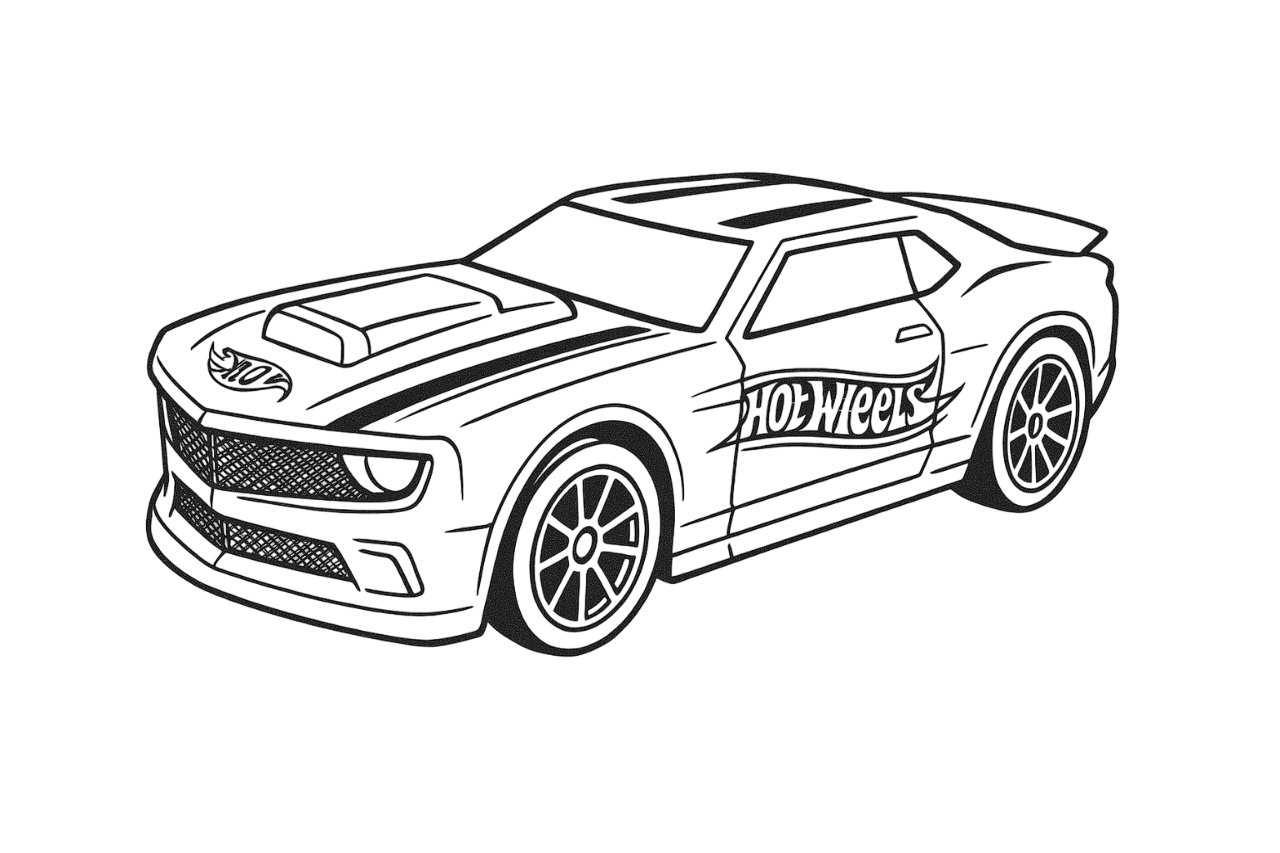 desenho hot wheels para colorir