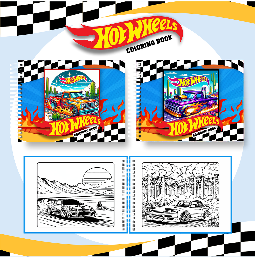 desenho hot wheels para colorir