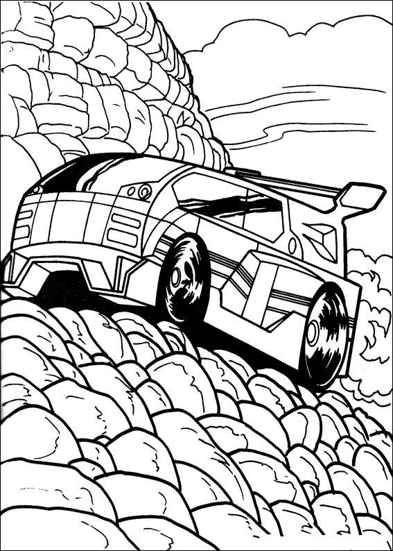 desenho hot wheels para colorir
