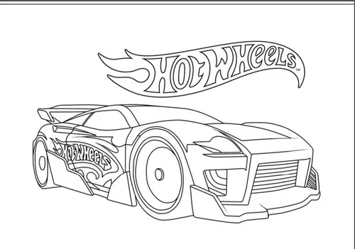 desenho hot wheels para colorir