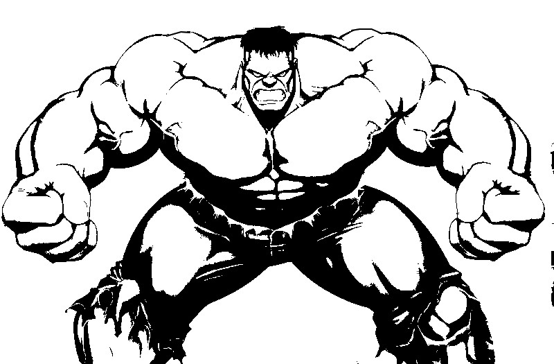 desenho hulk para colorir