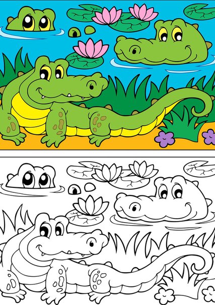 Além do Verde: Descobrindo as Cores Reais dos Jacarés para Colorir