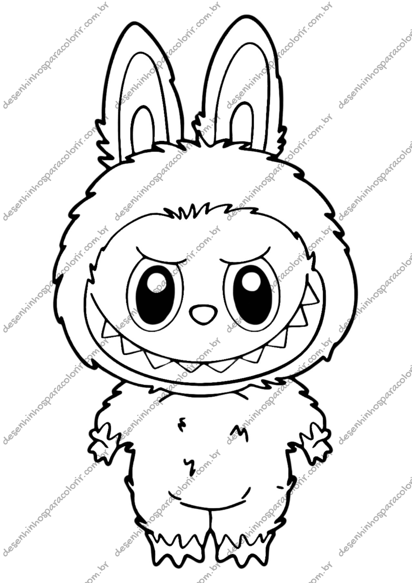 desenho labubu para colorir