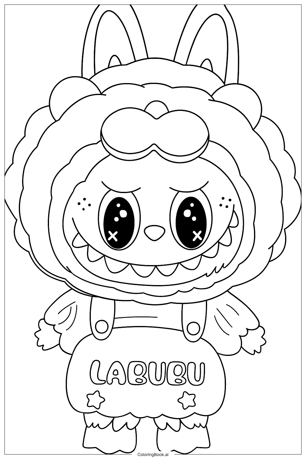 desenho labubu para colorir