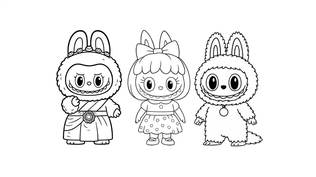 Os melhores materiais para colorir desenhos do Labubu