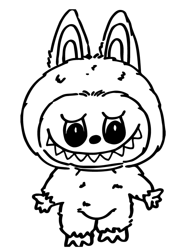 desenho labubu para colorir