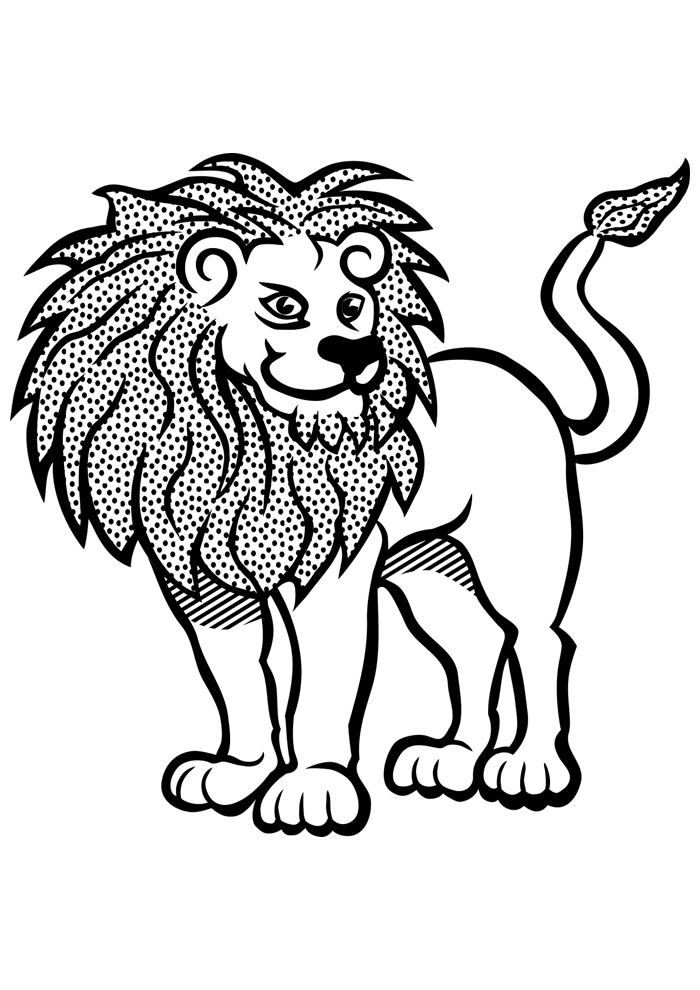 Desenhos do Rei Leão para colorir: Simba