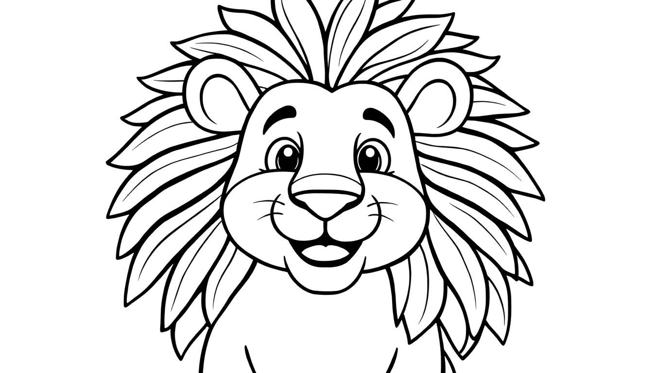 Benefícios de colorir desenhos de leão para o desenvolvimento infantil