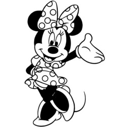 desenho minnie para colorir