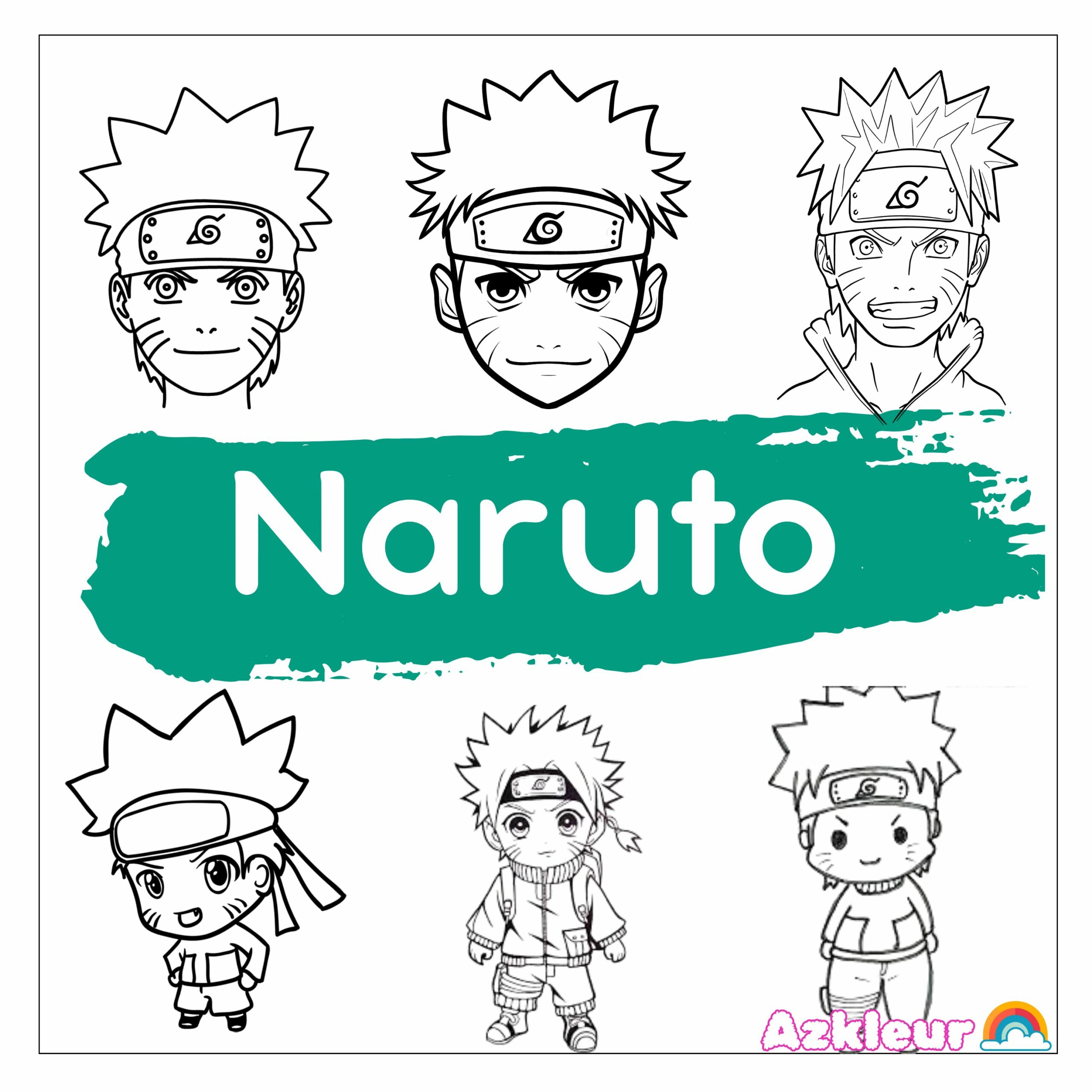 Desenhos do Time 7 e Akatsuki para Imprimir e Colorir