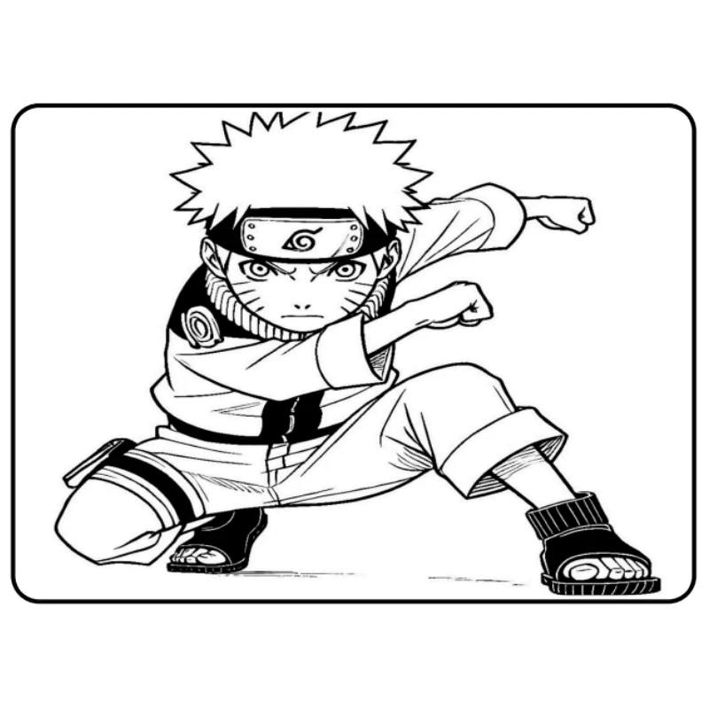 Naruto Chibi para Colorir: Fofura Ninja para Crianças