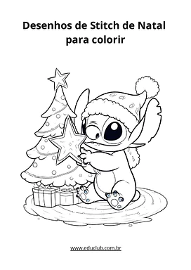 desenho natalino para colorir