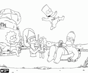 desenho os simpsons para colorir