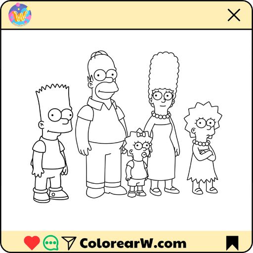 Os 10 Melhores Desenhos Temáticos dos Simpsons para Imprimir