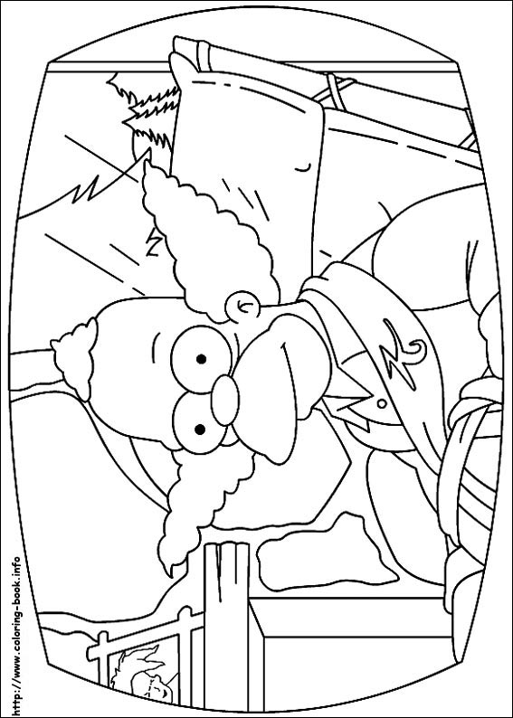 desenho os simpsons para colorir