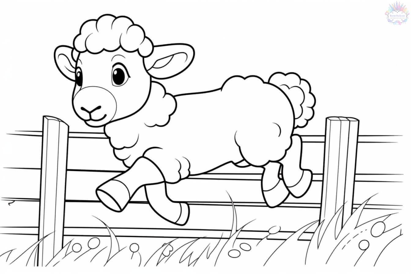 desenho ovelha para colorir