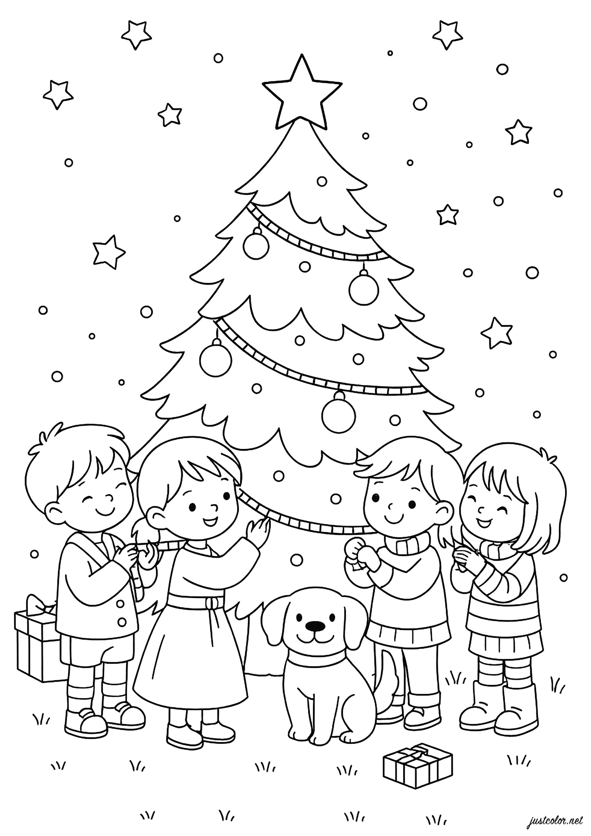 Os Melhores Desenhos de Natal para Imprimir e Colorir