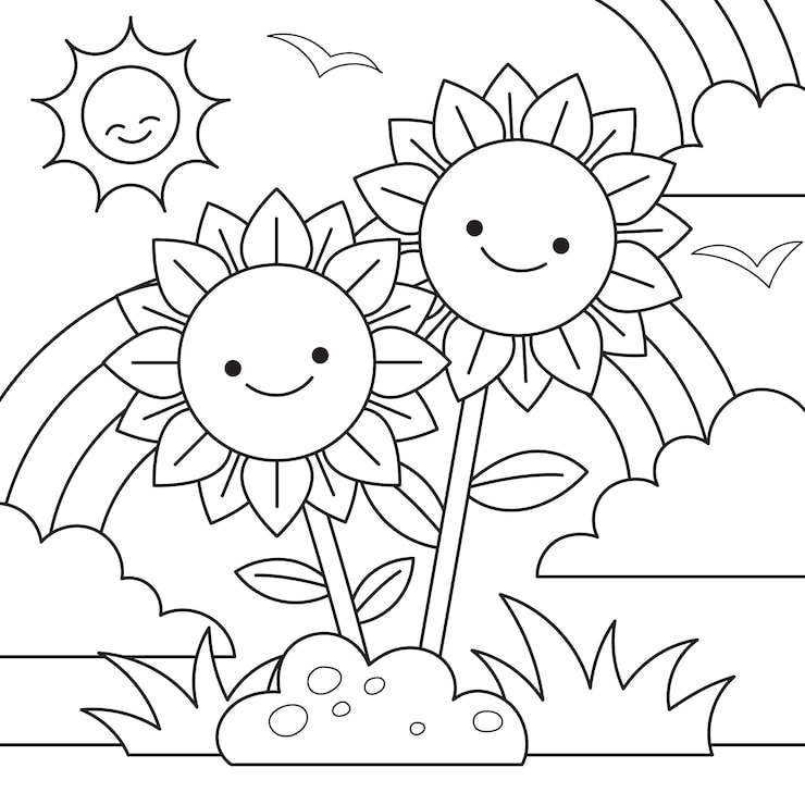 desenhos simples para pintar 1 ano