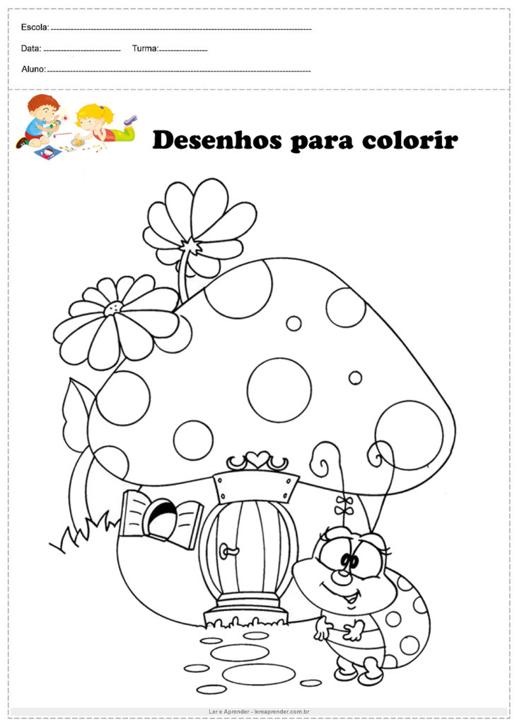 desenhos simples para pintar 1 ano