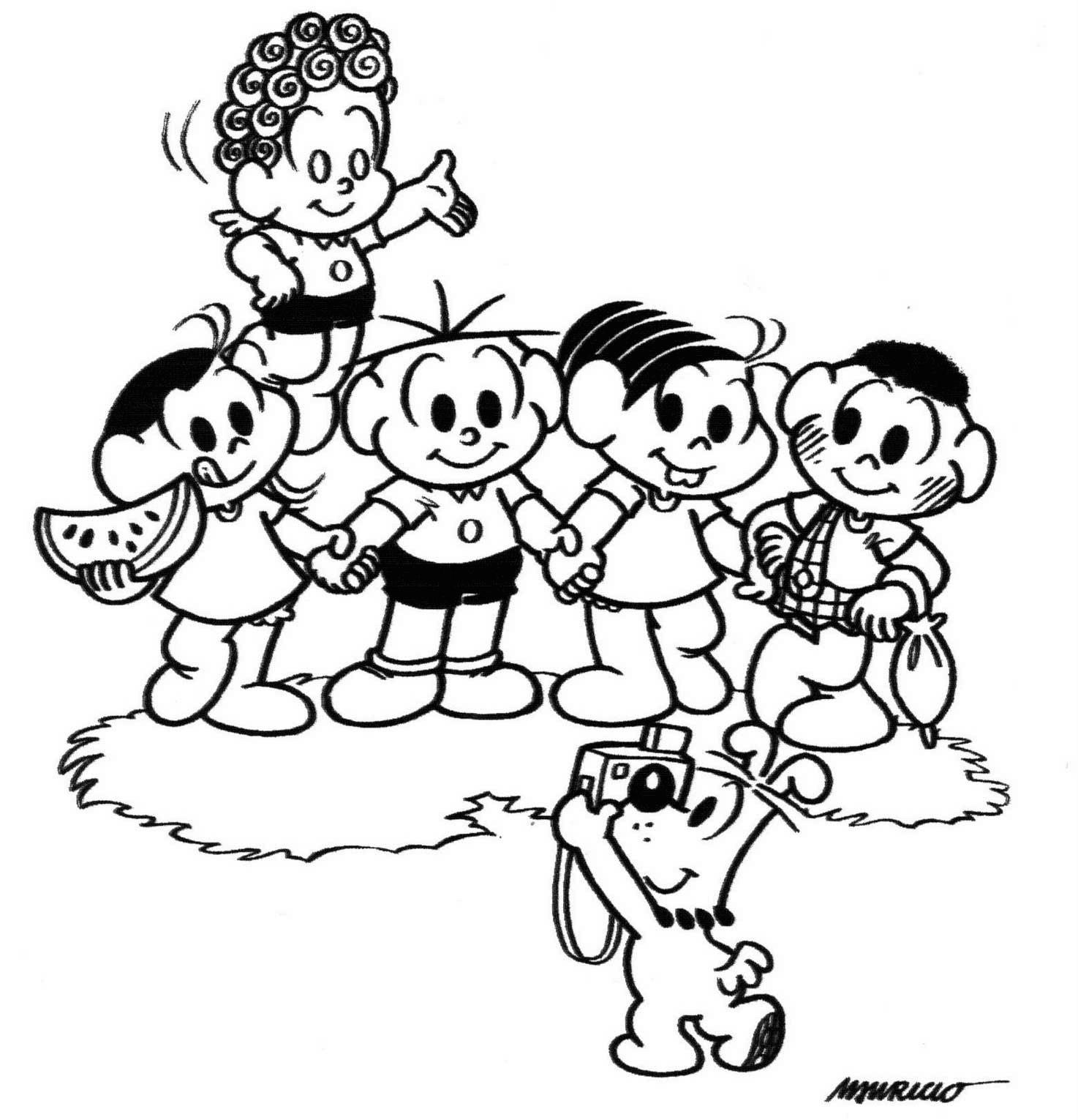 desenhos de frutas para 1 ano colorir