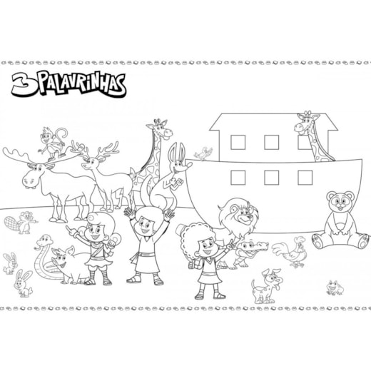 desenhos bíblicos para colorir 3 palavrinhas