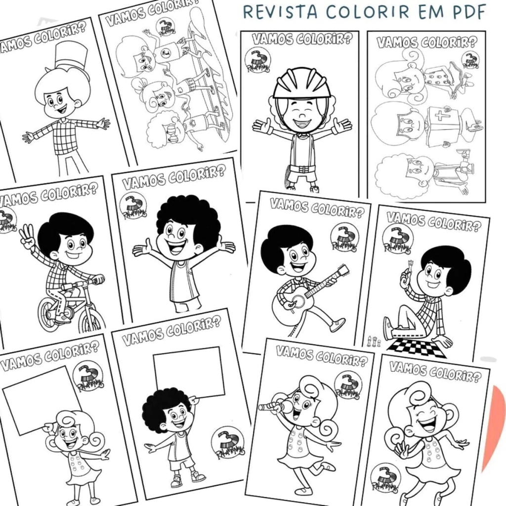 livro de colorir infantil 3 palavrinhas