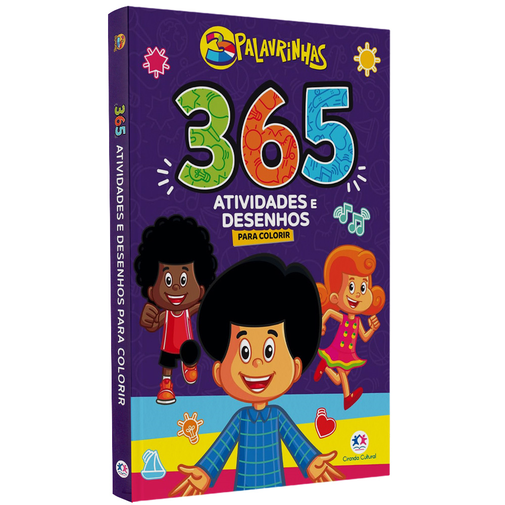 personagens 3 palavrinhas para pintar
