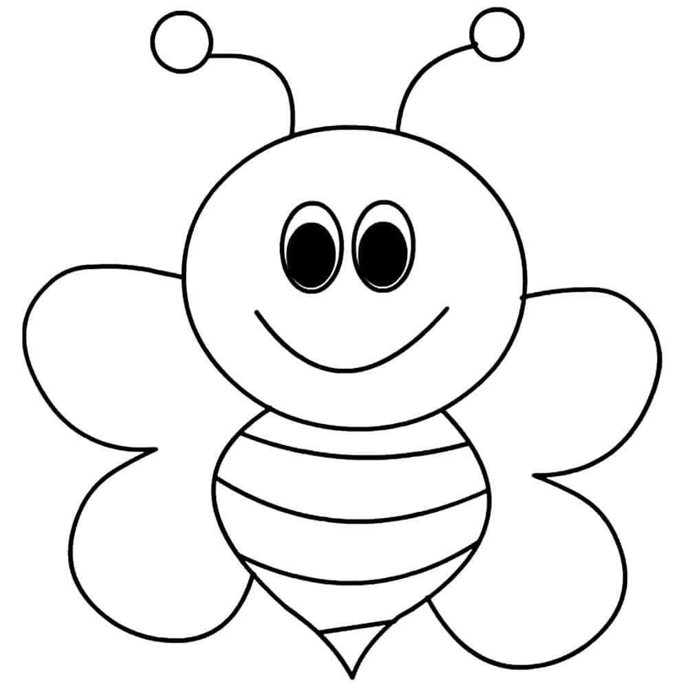 desenho de abelha para imprimir