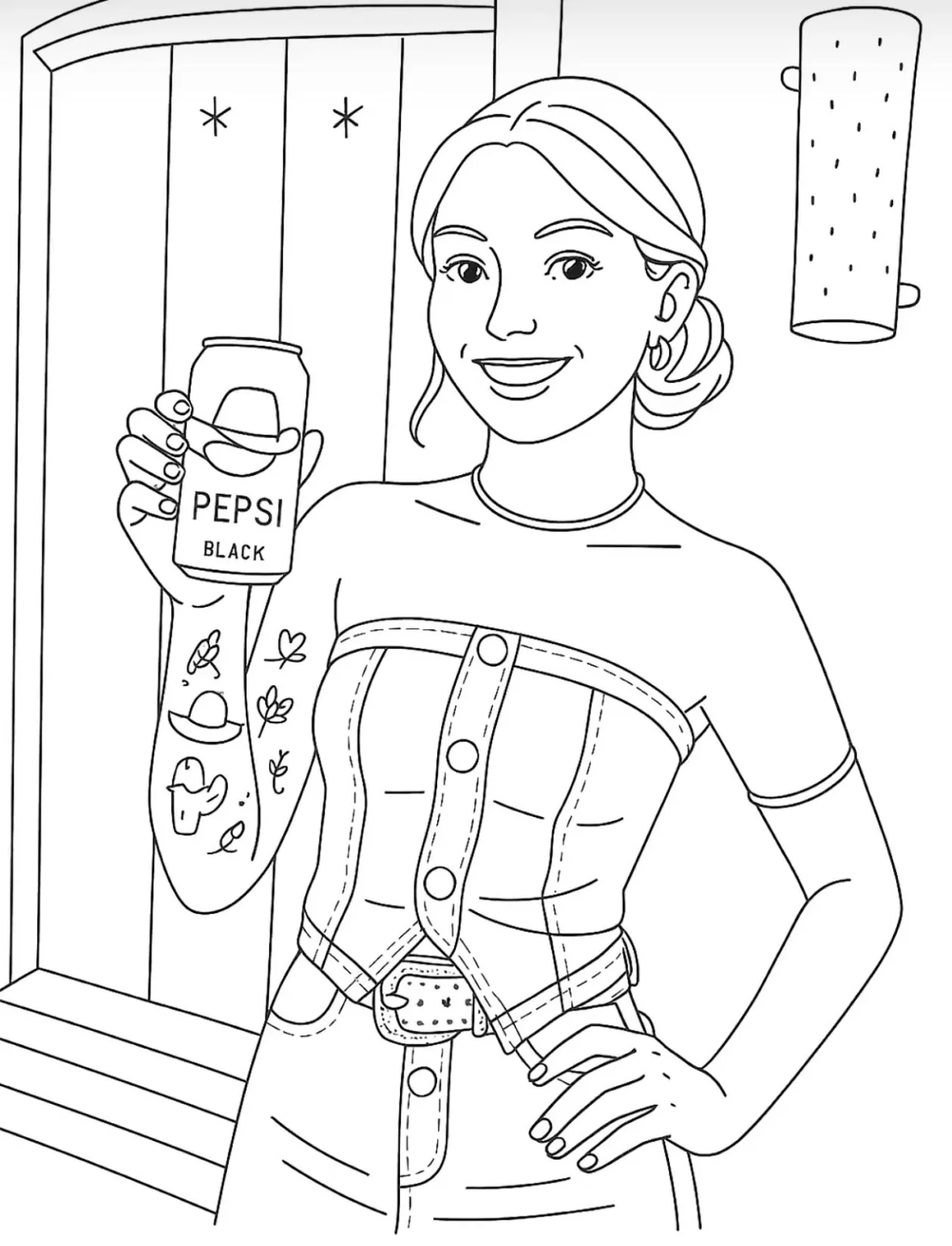desenhos para colorir Ana Castela grátis