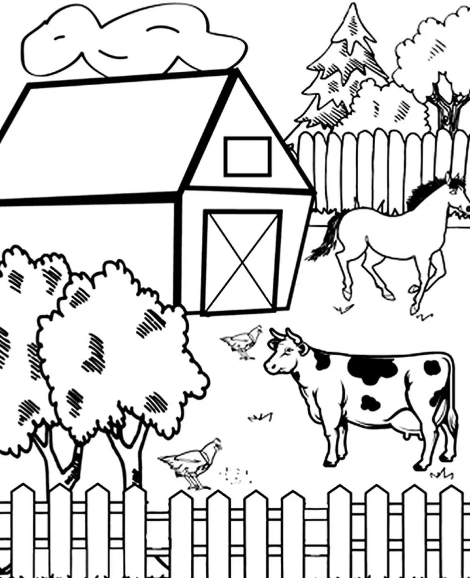 livro de colorir animais da fazenda pdf