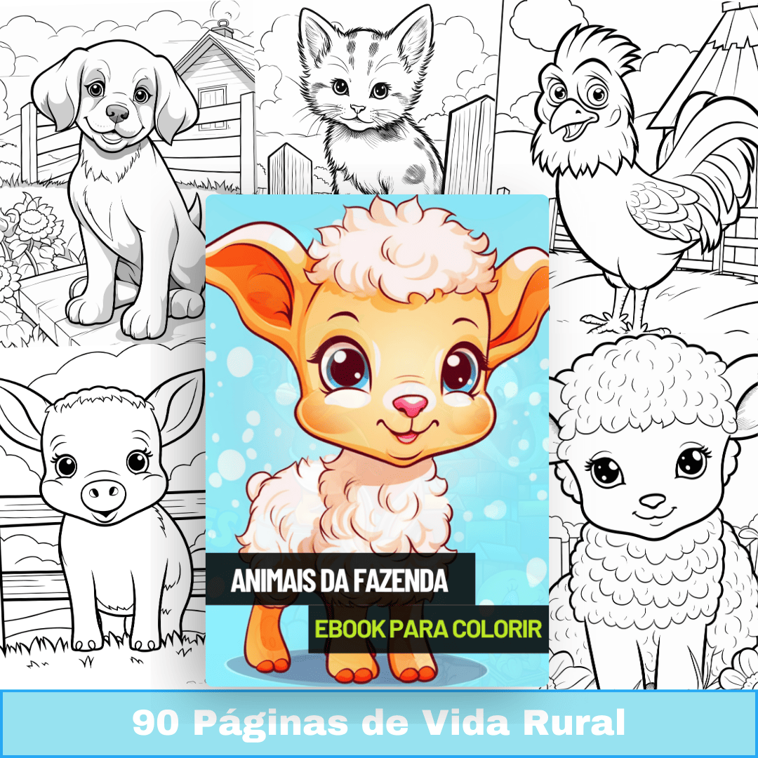 moldes de animais de fazenda para imprimir