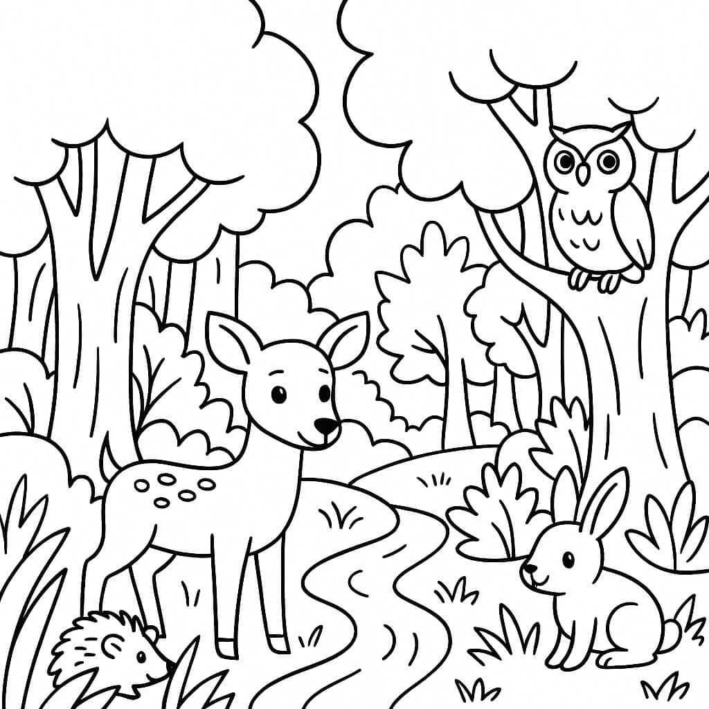 desenhos de animais da selva para colorir