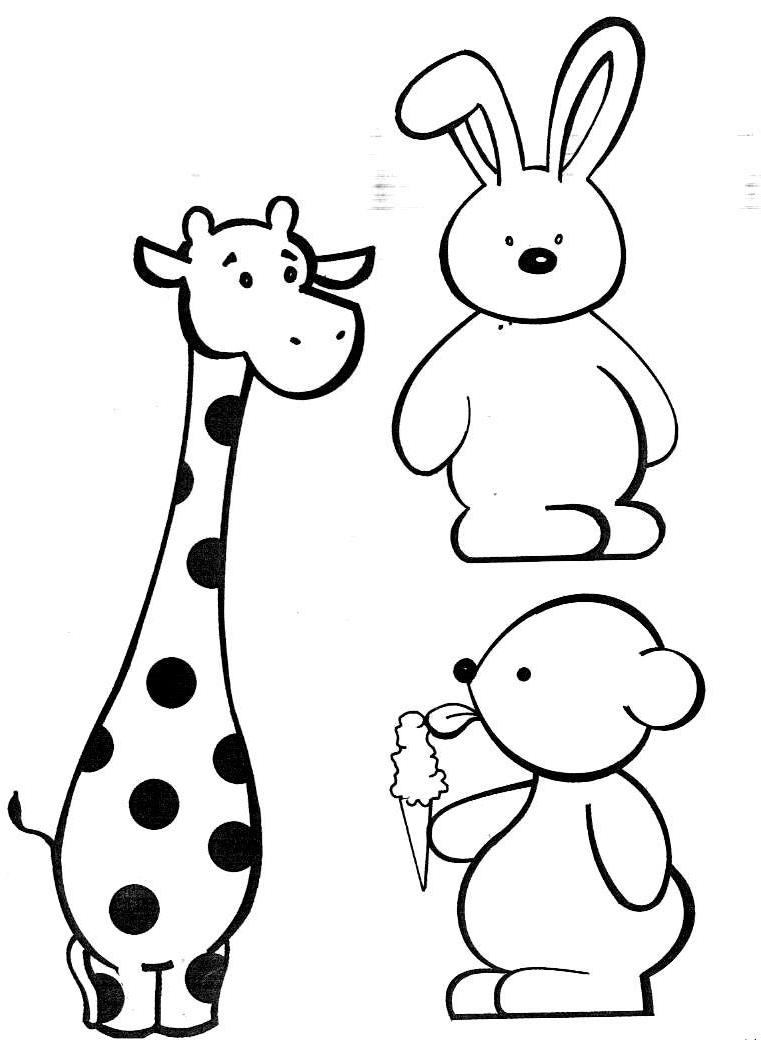 animais kawaii para pintar