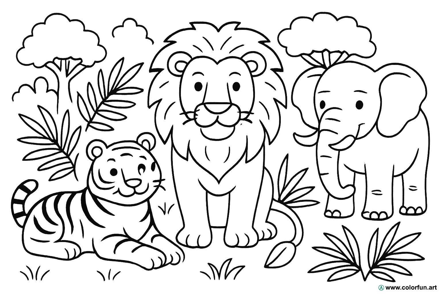 desenhos de leão para colorir