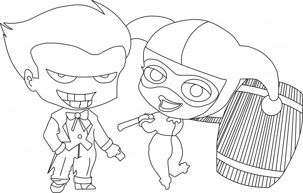 desenho para colorir arlequina