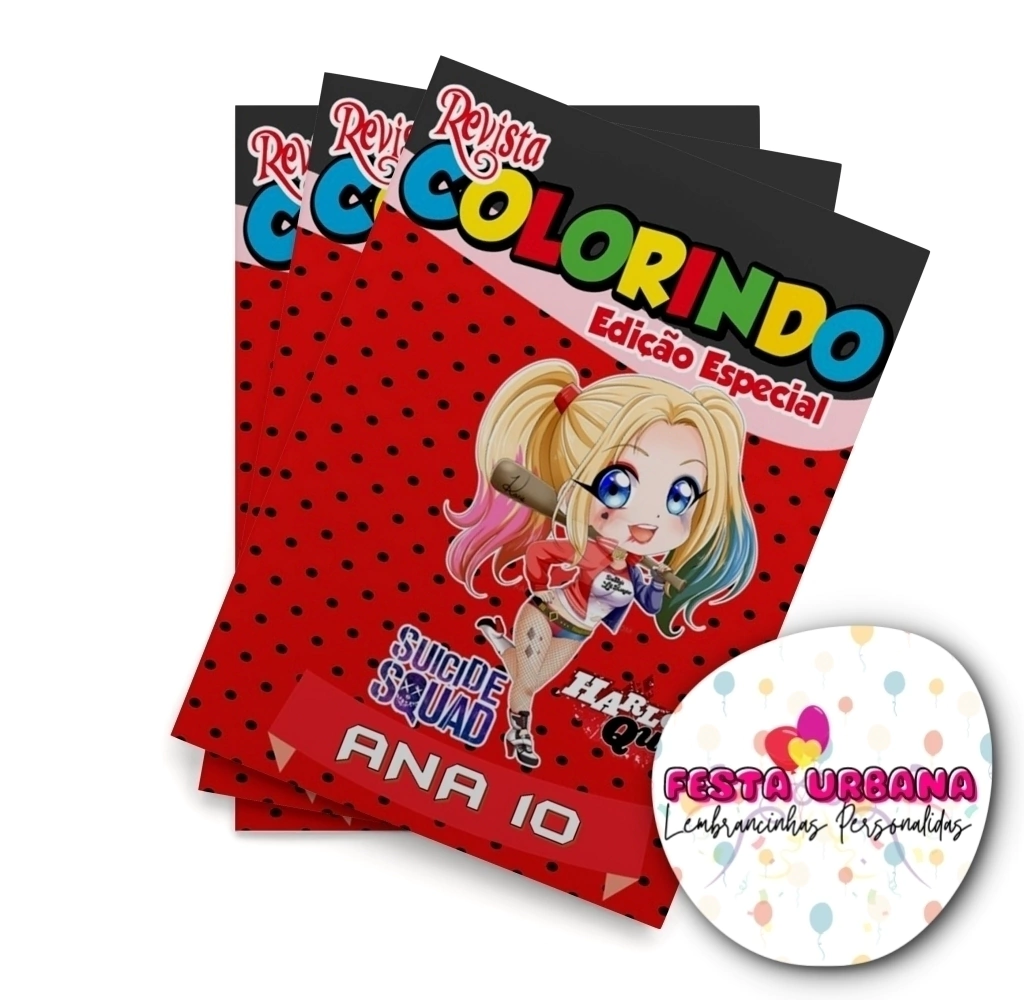 desenho para colorir arlequina