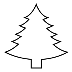 desenho de árvore de natal com boneco de neve