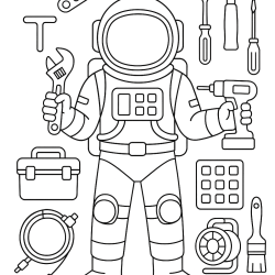 desenho de alienígena para colorir