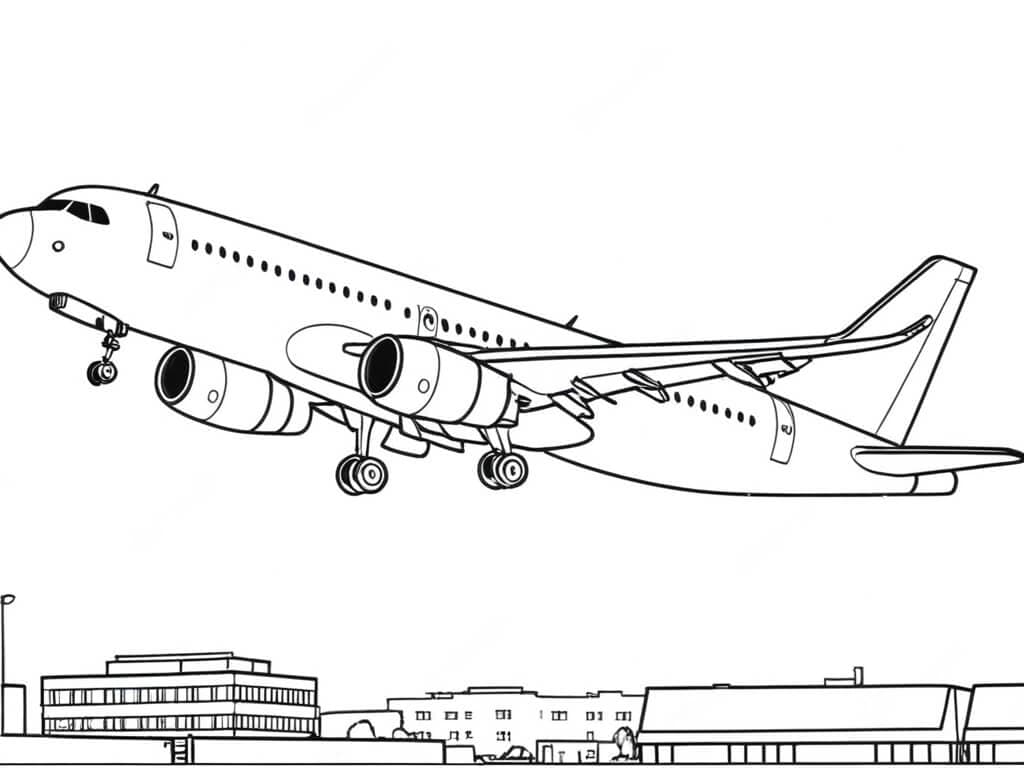 desenho de avião para imprimir
