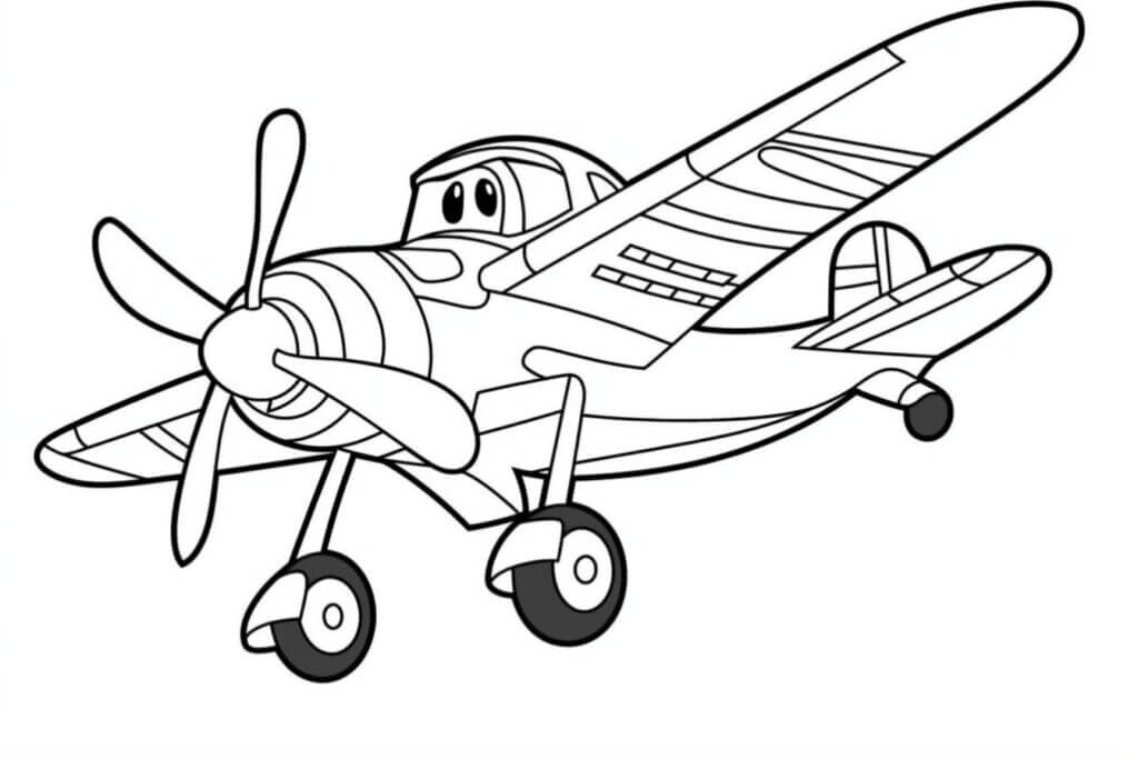 avião para pintar