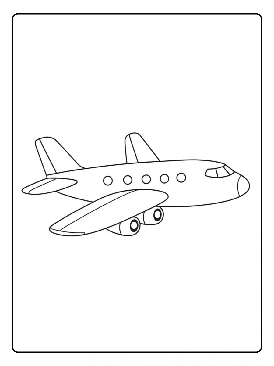avião de brinquedo para colorir