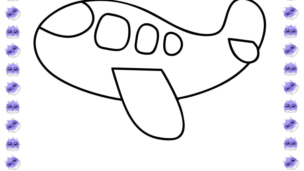 avião de carga para colorir