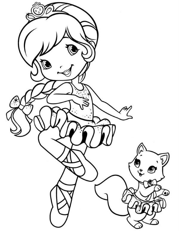 desenho bailarina fácil grande