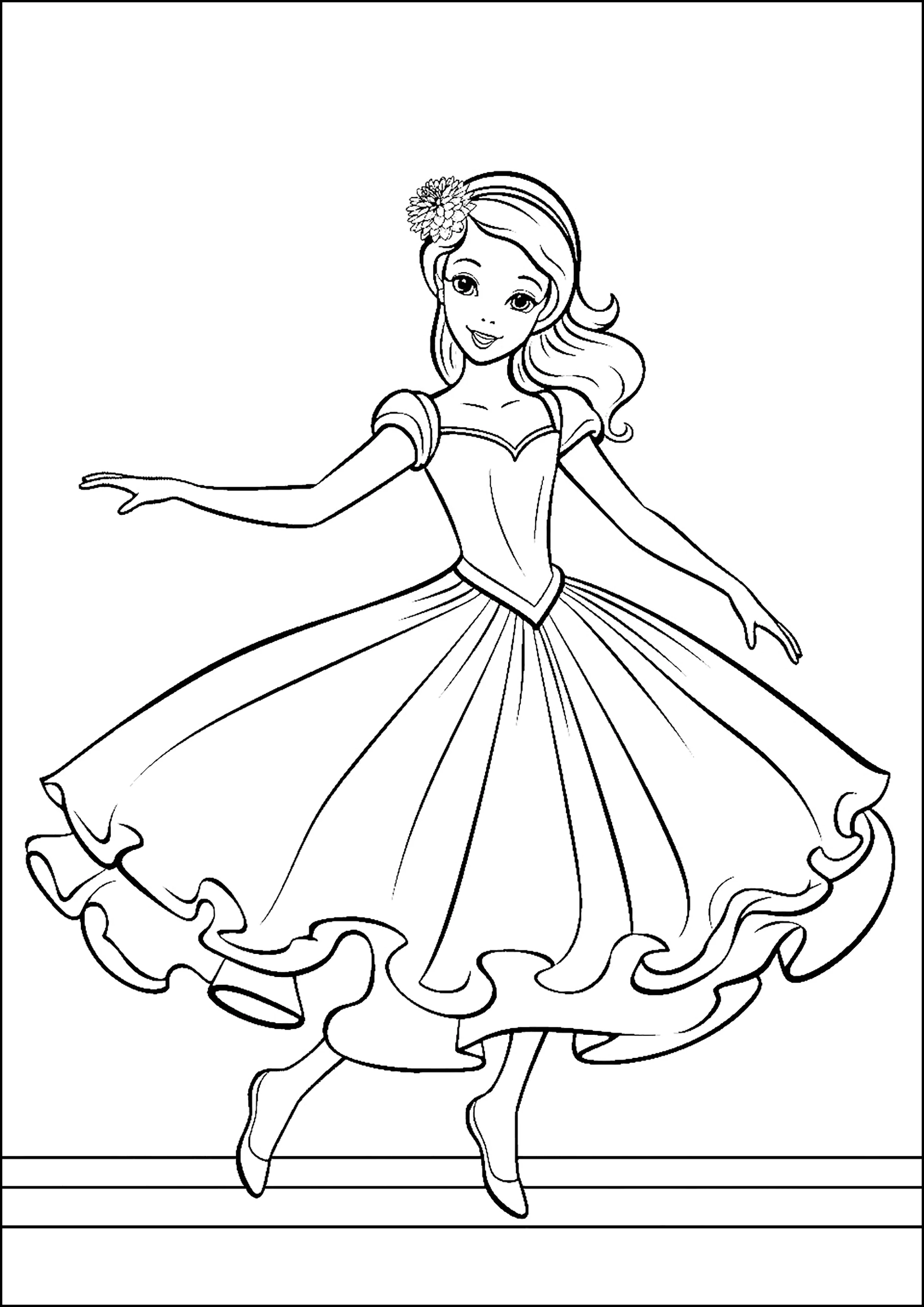 desenhos de bailarina grandes para imprimir